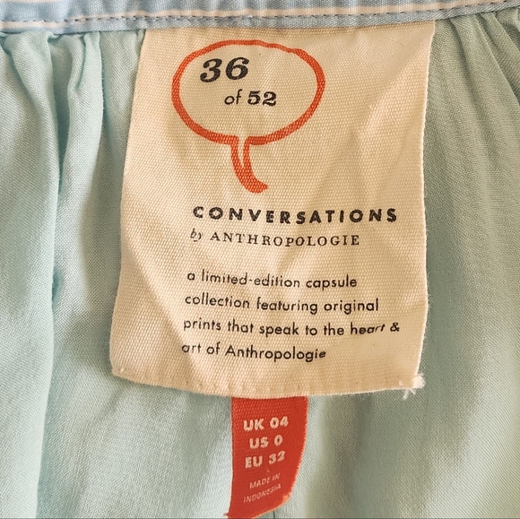 Anthropologie "Dear Gondolier" A-line Skirt Venice Print Whimsical Bohemian Sz 0 - Picture 6 of 7